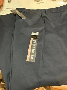 Lee Womens Size 18 Long Straight Leg Wrinkle Free Pants Imperial Blue - Picture 1 of 6