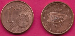 IRELAND 1 EURO CENT 2008 UNC NOT BEING MINTED ANY MORE,THE CELTIC HARP,A TRADITI - Picture 1 of 1