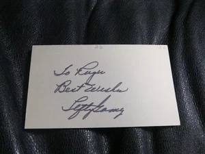 Lefty Gomez Autographed Index Card Personalized - Picture 1 of 2