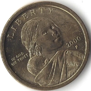 2000-P, NATIVE AMERICAN DOLLAR (U.S. COIN, MONEY, COLLECTIBLE) a - Picture 1 of 2
