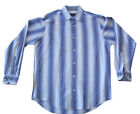 Bugatchi Mens Dress Shirt Sz M Purple Geometric Pattern 100% Cotton $150