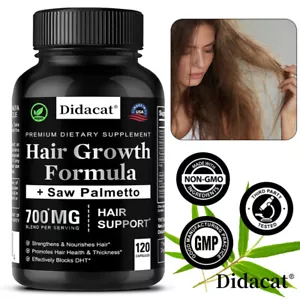 Saw Palmetto DHT Blocker Supplement | Haarwachstumsformel | Haarunterstützung - Bild 1 von 13