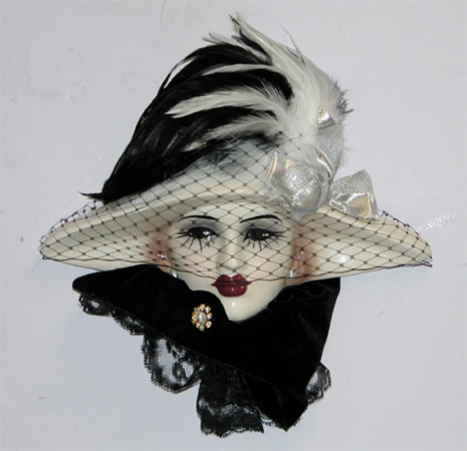 Unique Creations Lady Face Mask Wall Hanging Decor - Image 1 of 1