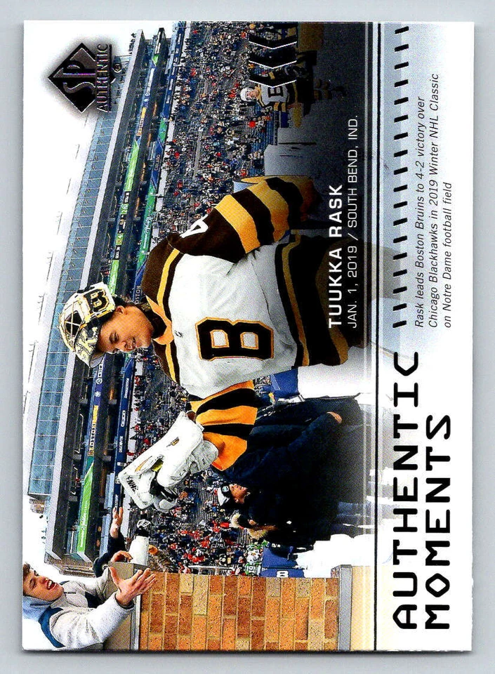 2019-20 SP Authentic #101 Tuukka Rask AM (ref 199601) - Image 1 of 2