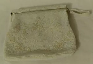 Vintage Damen Micro Glas Saatperlen Perlen Abendtasche - Bild 1 von 11