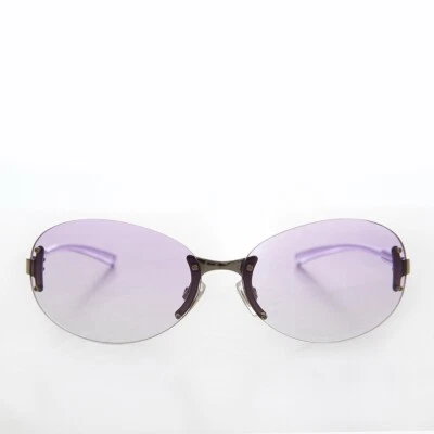 Gafas de sol grandes púrpura ovaladas vintage - Eugena Foto 1 de 3