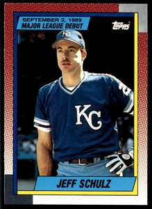 1990 Topps Major League Debut 1989 110 Jeff Schulz Royals  Baseball Card