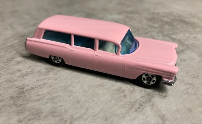 Custom vintage Matchbox No.54 S&S Cadillac Ambulance Pink tomica wheels - Image 1 of 4