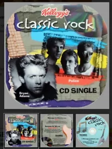 Kellogg's CLASSIC ROCK BRYAN ADAMS & POLICE Summer of 69 Message in a Bottle CD - Picture 1 of 1