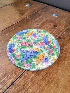 RARE c1938 ART DECO ROYAL WINTON SOMERSET FLORAL CHINTZ AJAX TEAPOT STAND TRIVET - Picture 1 of 6