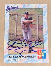Sean McNally SIGNED 1995 Midwest League All Star Card Springfield Sultans Auto