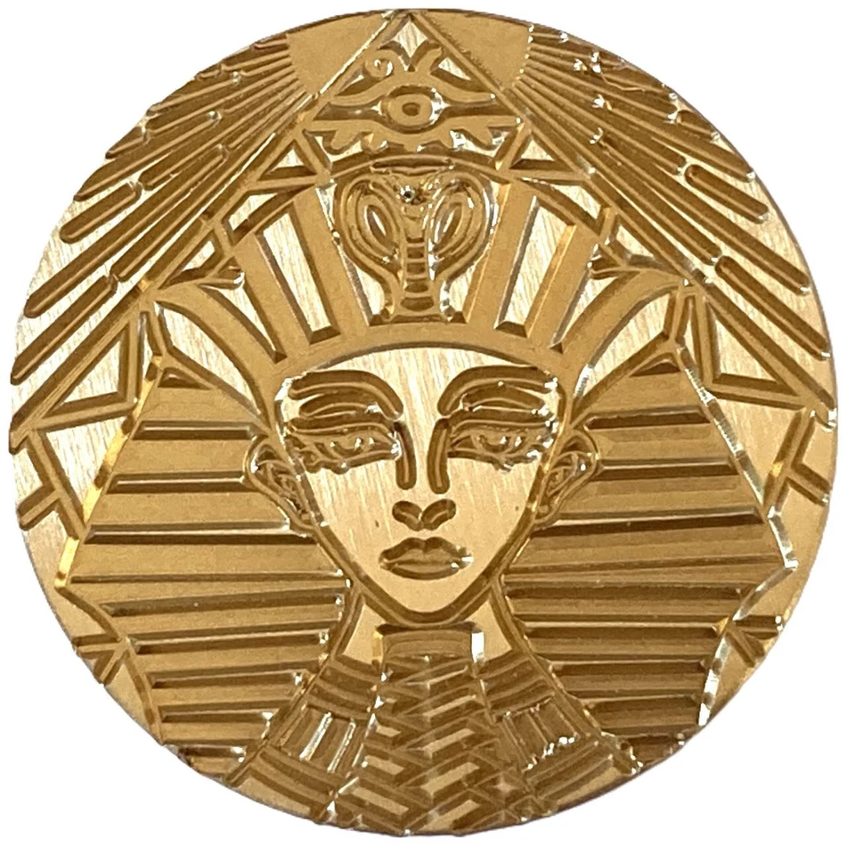 King Tut / Tutankamón - magnífica cabeza de sello de cera de 1,2" de diámetro Foto 1 de 1