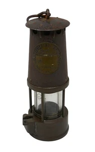 Protector Lamp & Lighting Co Type SL Eccles Brass Miners Lamp Vintage - Picture 1 of 20