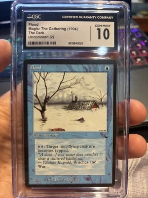 Flood MTG The Dark - CGC Gem Mint 10 - Image 1 of 2