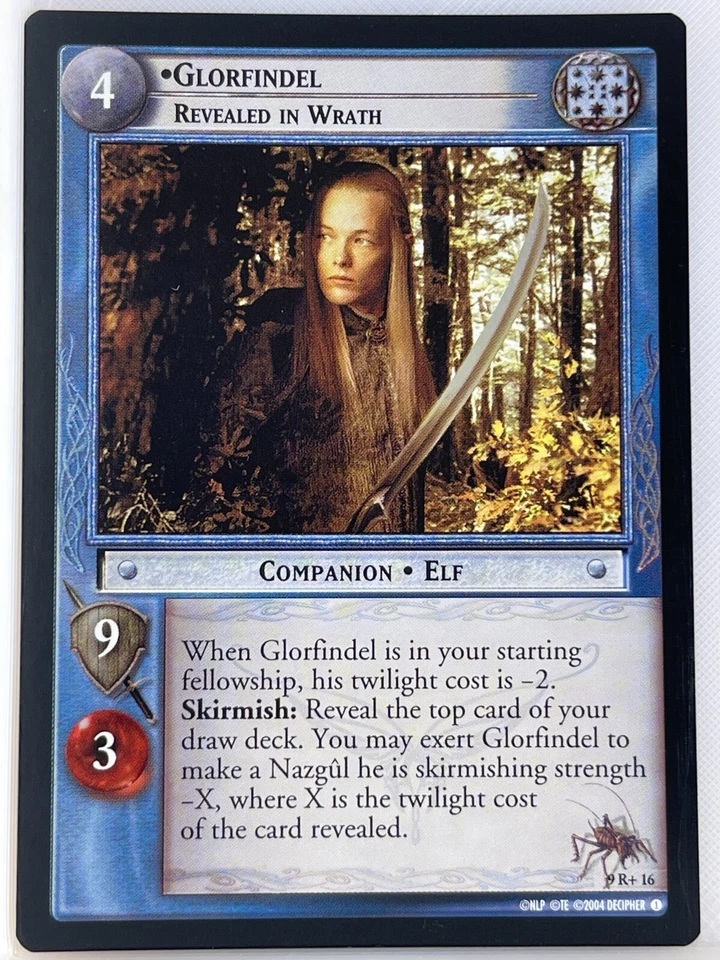 LORD OF THE RINGS TCG REFLECTIONS FOIL 9R+16 GLORFINDEL REVEALED IN WRATH ex - Image 1 of 1