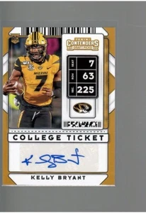 KELLY BRYANT AUTO 2000 CONTENDERS FOOTBALL - Picture 1 of 2