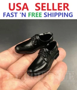 1/6 scale Black shoes HOLLOW for Custom 12'' Male Figure Body Doll Accessory - Picture 1 of 2