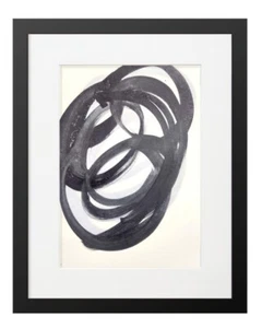 CORBELLIC EXPRESSIONISM 14X11 LAYERED TOP FINE ABSTRACT GALLERY PAPER ART DECOR - Picture 1 of 8
