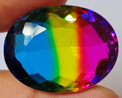 Large Bi-Colour 81.30 Ct. Oval Cut Tourmaline AAA+++ Loose Gemstone KH443 - Image 1 of 4