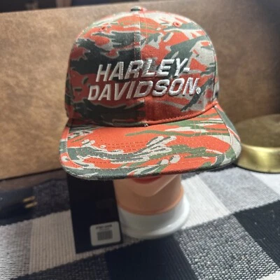Harley Davidson Camo Adjustable Snapback Cap Mens  97601-24VM - Image 1 of 4