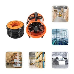 Ventilador extractor industrial de 10 pulgadas soplador manguera de conducto 5/10 M ventilación subterránea - Imagen 1 de 36