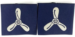 Pair Senior Aircraftsman Slider Epaulettes Royal Air Force Regiment 57X50mm (M1) - Picture 1 of 2
