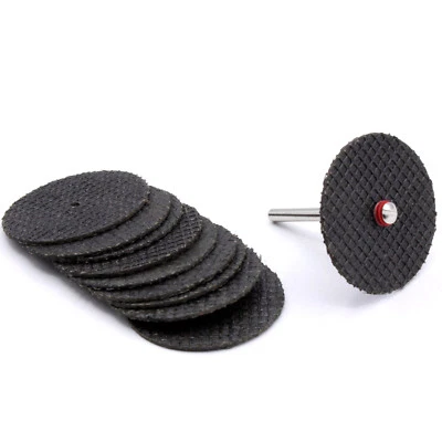 10x Stück Trennscheiben mit 1x Spanndorn 32 x 1mm für Dremel Proxxon Zubehör D40