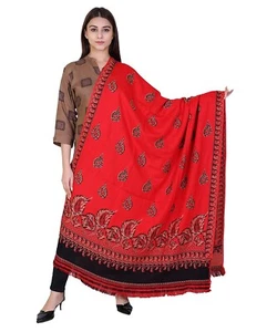 Women's Kashmiri Woolen Shawl Stole Wrap Soft & Warm W17 - Picture 1 of 3