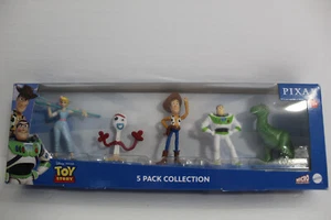 Disney Toy Story 4 - Collection 5 Pack ( Buzz, Woody, Rex, Bo Peep, Forky) NEW - Picture 1 of 4