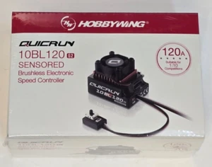 Hobbywing QUICRUN 10BL120 G2 Brushless SENSORED 120A ESC 1/10 RC DRIFT 2-3S UK - Picture 1 of 3
