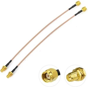 2pcs RP-SMA WiFi Adapter Cable For Wireless Mini PCI Express PCIE Network Card - Zdjęcie 1 z 7
