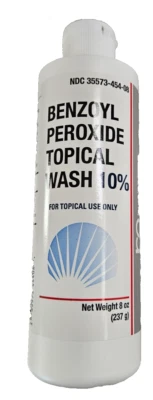 Benzoyl Peroxide 10% WASH 8oz  XL SIZE burelpharma -- - Image 1 of 3