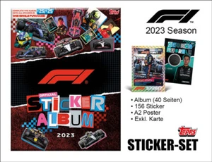 Topps F1 Formel 1 Sticker-Set 2023 - 156 Sticker + Album - Picture 1 of 1