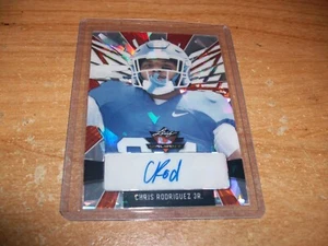2022 Leaf Orange Crystals NFL Football Chris Rodriguez Jr Rookie Auto Card /20 - Picture 1 of 3