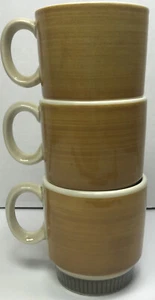 Lorento 3 coffee cups stackable mug set Vtg 1970 HandPainted Japan 4702 Noritake - Picture 1 of 9