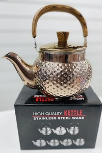 Kettle Stainless Steel Metal Tea Pot 1.5 Ltr With Filter High Quality - Picture 1 of 15