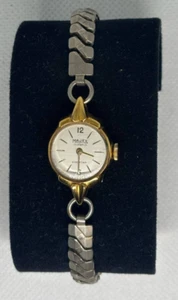 Vintage Majex Kingstar Women's Silver coloured & Gold Plaque G20 17 Jewels Watch - Picture 1 of 16