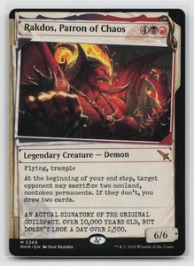 Rakdos, Patron of Chaos (Showcase) (0369) M Murders at Karlov Manor 369 NM - Picture 1 of 2