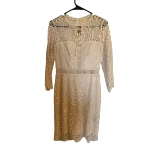 Kooples Soft Blush Pink Lace Overlay XXS Women's Dress  - Picture 1 of 7