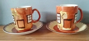 Price Kensington Cottage Ware 2 Cups And Saucers - Picture 1 of 7