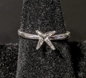 Anillo de plata esterlina 3-7 mm redondo 4 puntas profundo Vee pre-muescado talla 4-8 - Imagen 1 de 8