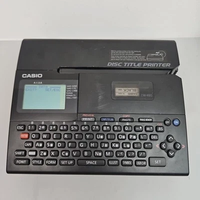 Casio CW-K85 Disc Title Printer Working CD DVD  - Image 1 of 4