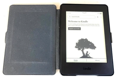 Kindle Paperwhite Reader, 7th Gen, Floral Cvr, Model DP75SDI, *TESTED & BUNDLED* - Image 1 of 4