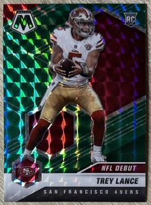 2021 Panini Mosaic Trey Lance Green Mosaic Rookie #244 - Bild 1 von 2