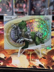 2025 Topps Chrome Disney Rex Mini Diamond Toy Story #92 - Picture 1 of 2