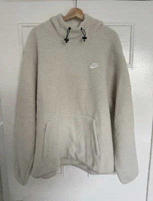 Nike Fleece Hoodie - Cream / Off White - UK XL  - Image 1 of 4