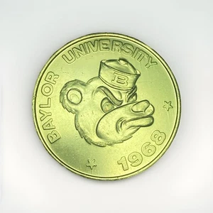 1968 Baylor University Football Token Enco Humble Oil 35th Anniversary SWC Coin - Picture 1 of 6