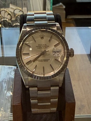 Rolex Datejust 1601 Silver Oyster Bracelet with Silver Bezel - Image 1 of 4