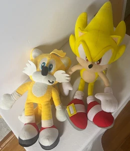 Menge 2 Plüsch SONIC THE HEDGEHOG 11 Zoll & Schwänze 10 Zoll - Bild 1 von 5