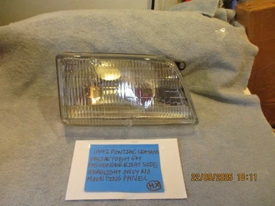 Pontiac Lemans GM 1992 fábrica OEM faro de pasajero solo sin panel de montaje Foto 1 de 4